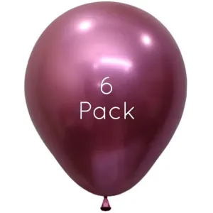 45cm Reflex Fuchsia Giant Balloons - 6 Pkt