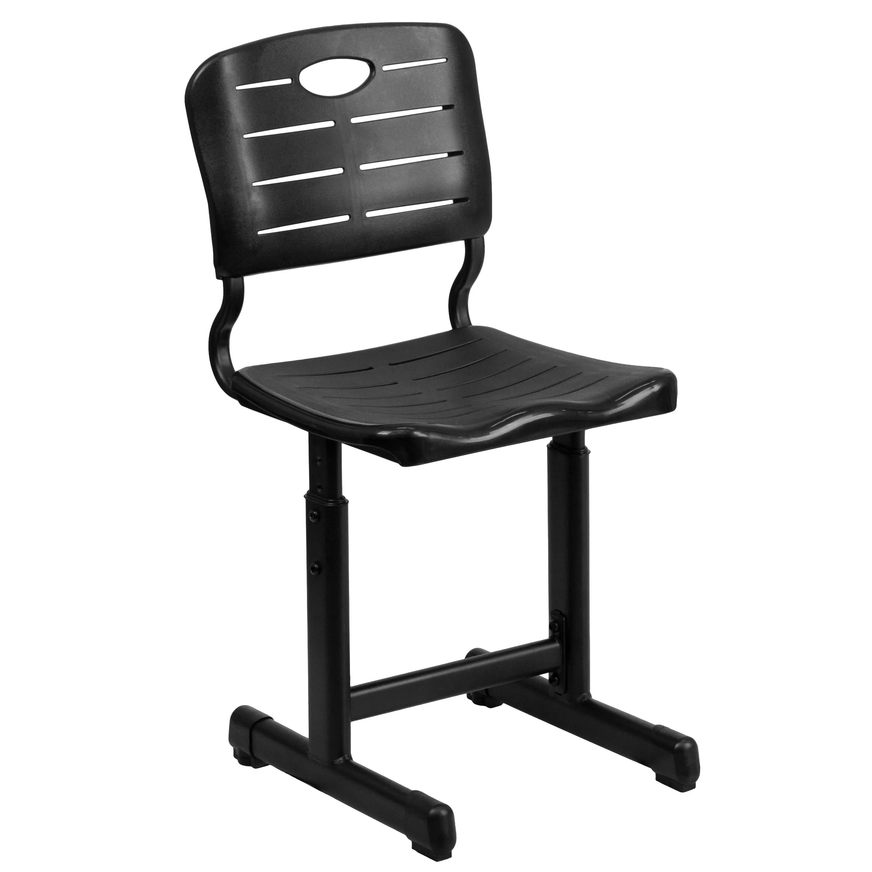 Adjustable Height Student Chair with Pedestal Frame