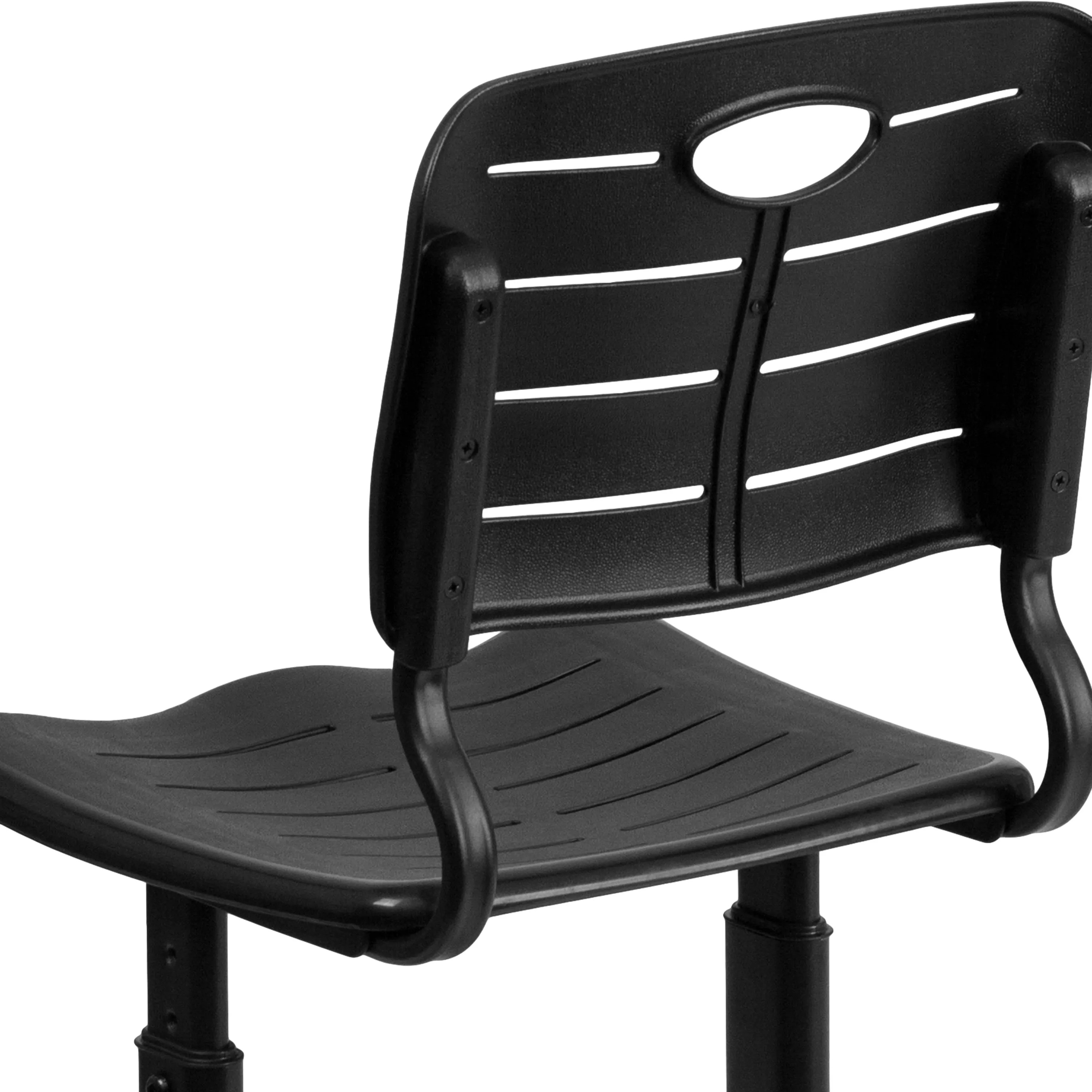 Adjustable Height Student Chair with Pedestal Frame