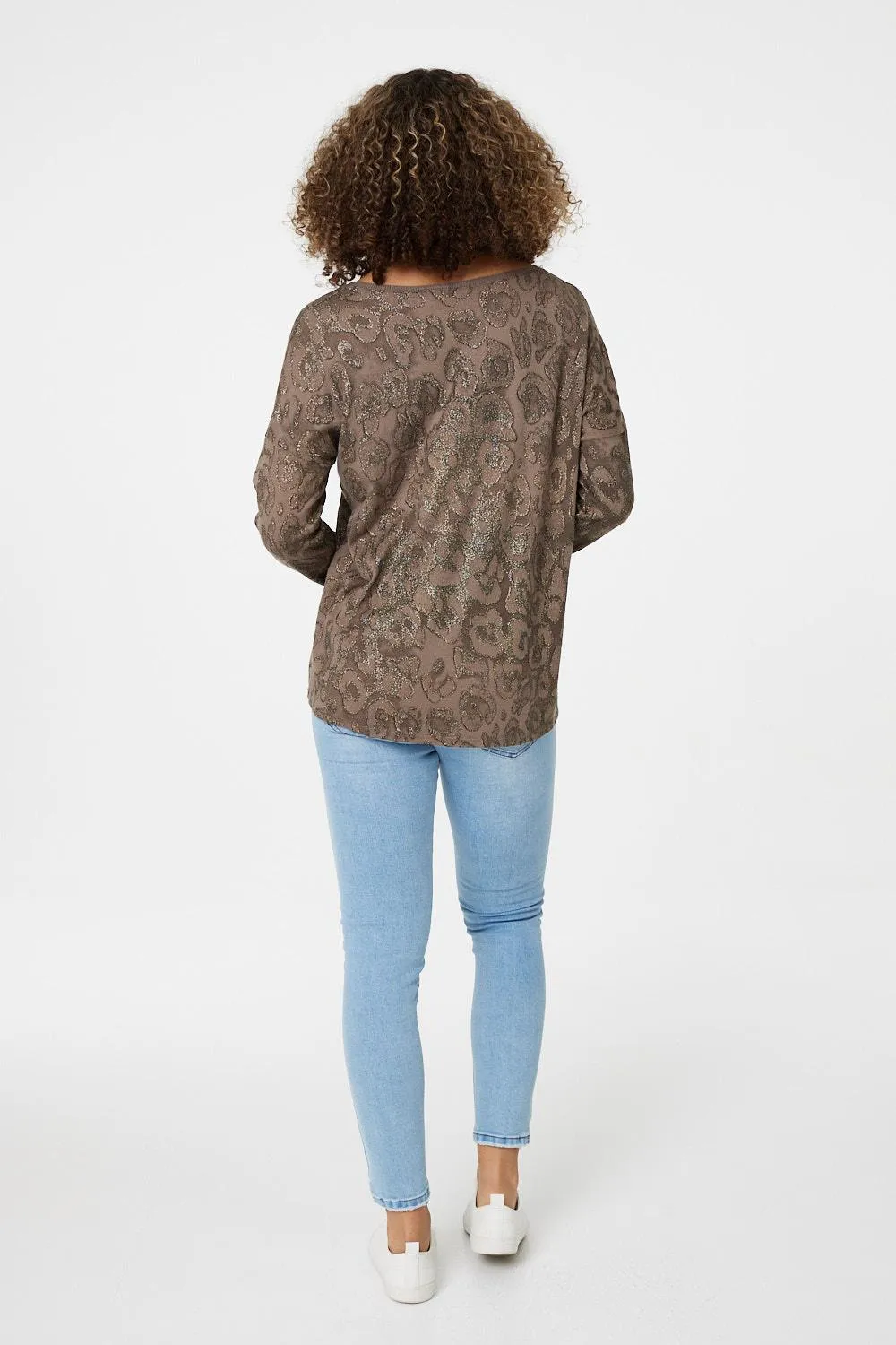 Animal Print Long Sleeve T-Shirt