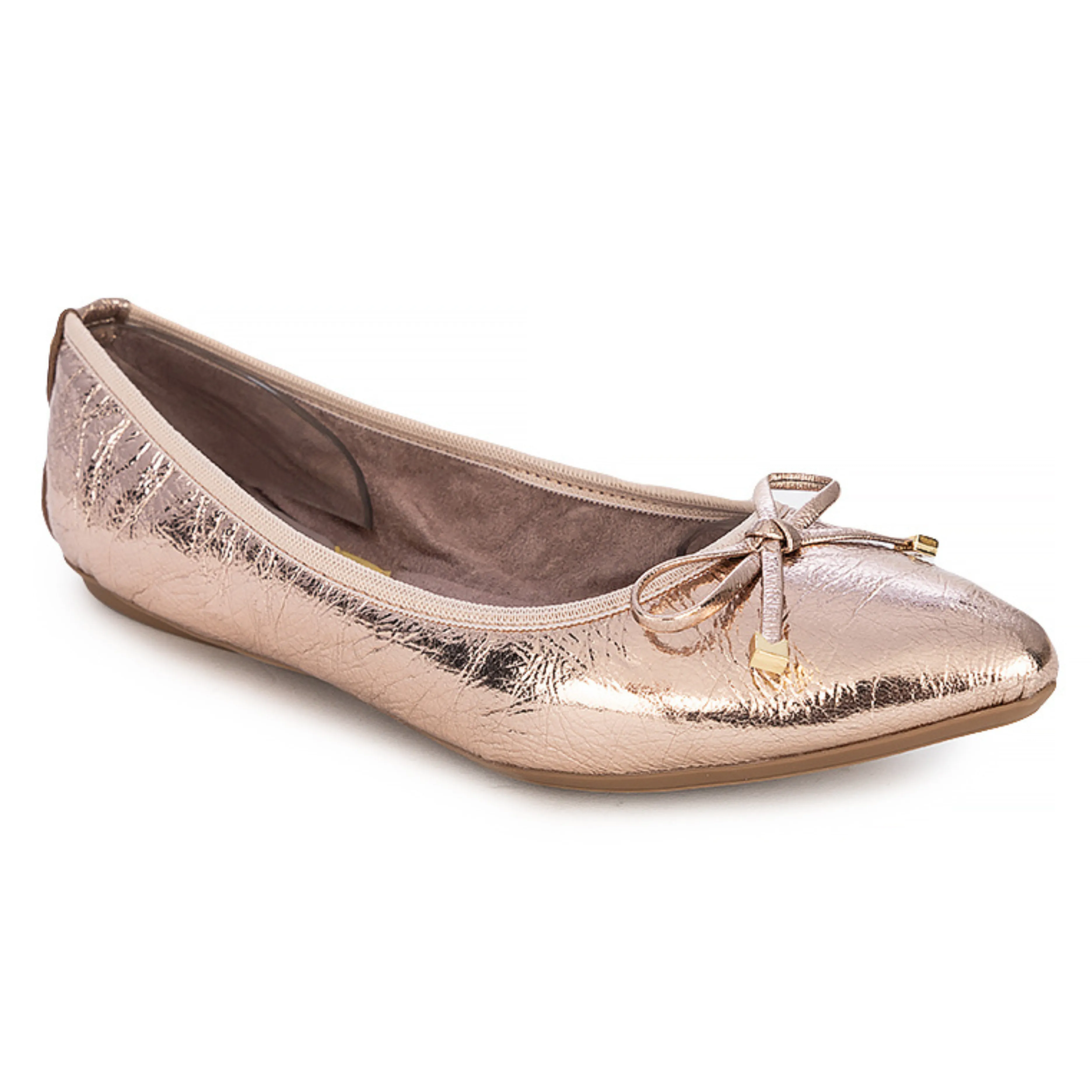 ANNIE Ballet Flat Shoes - Gold