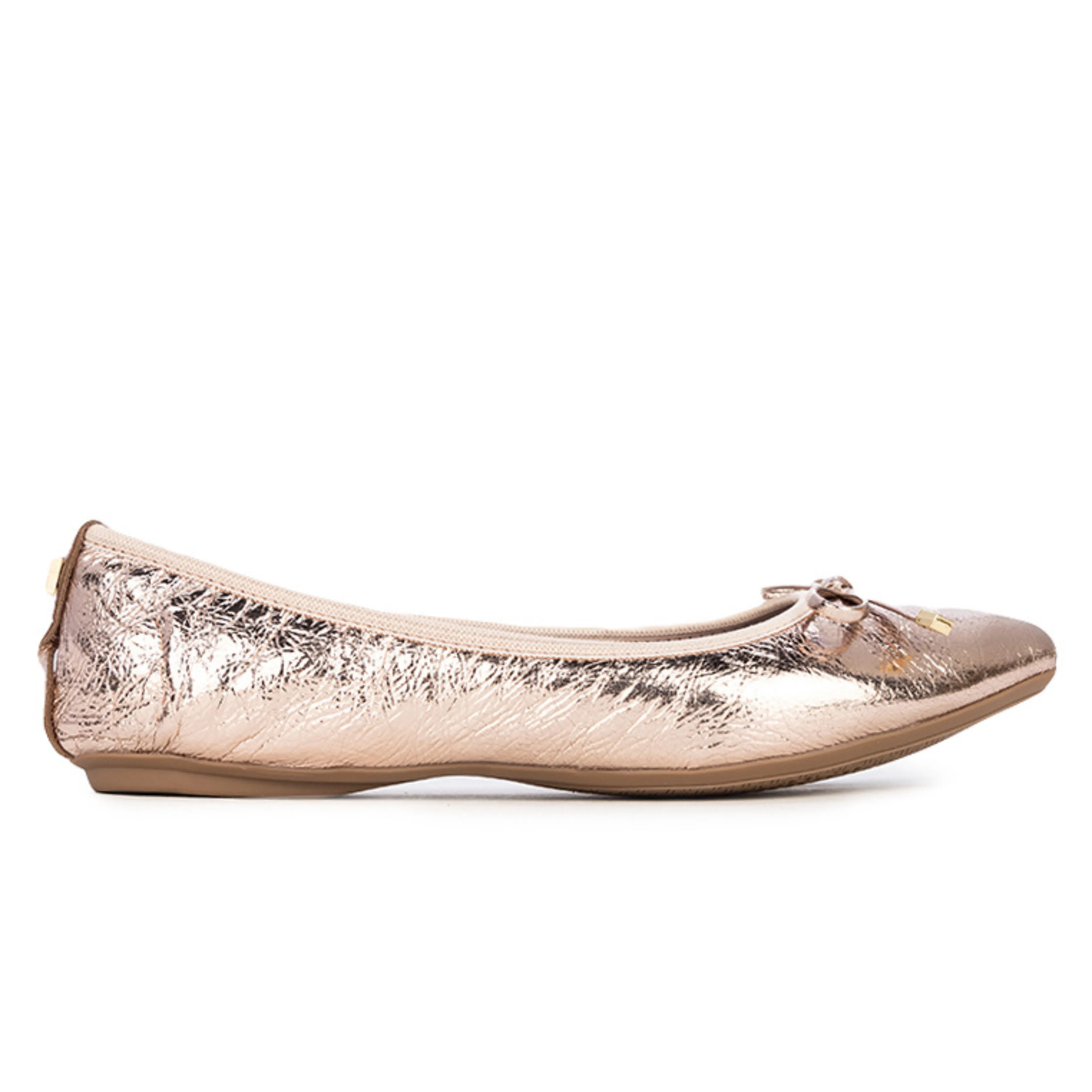 ANNIE Ballet Flat Shoes - Gold