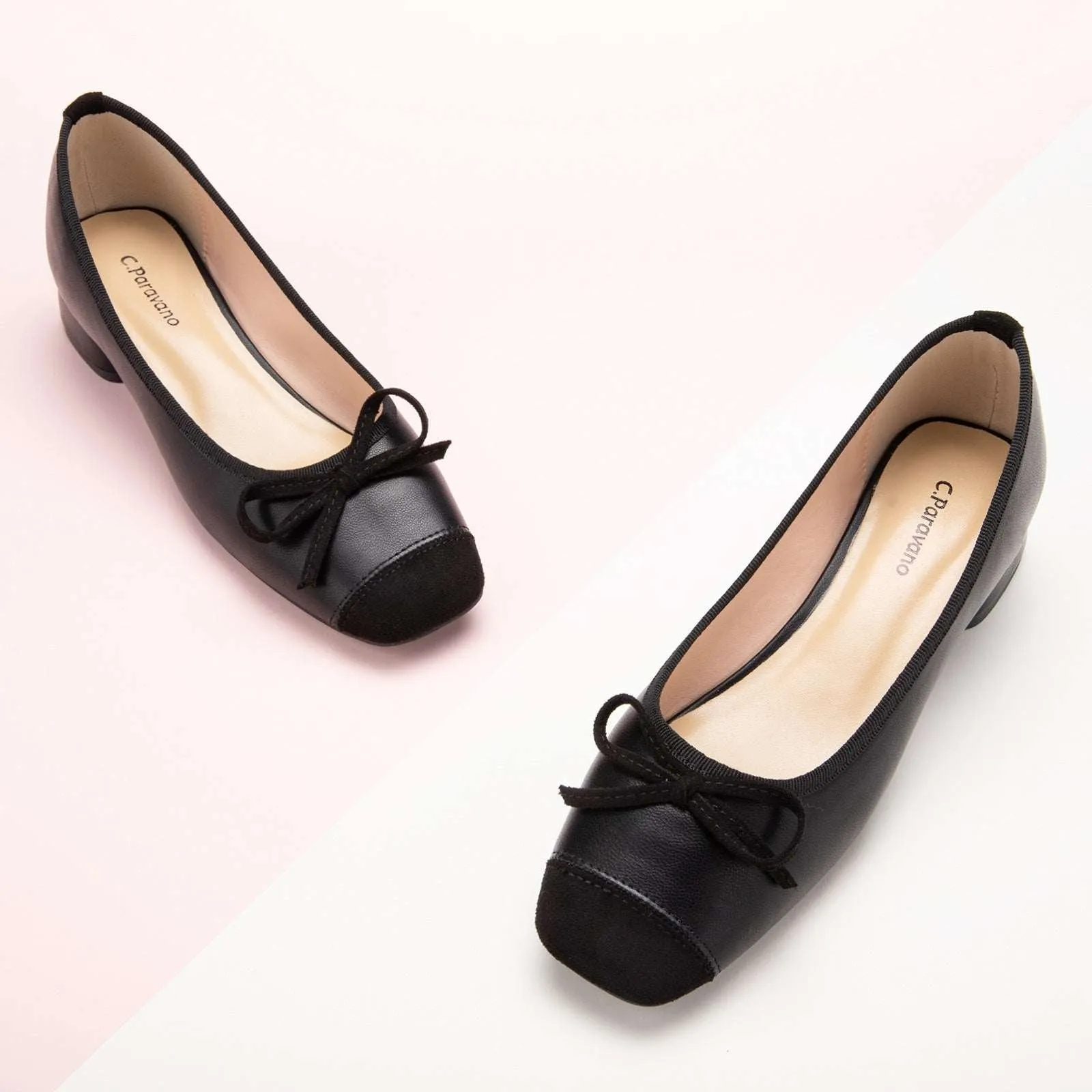 Ballet Block Heel (Nina) Black