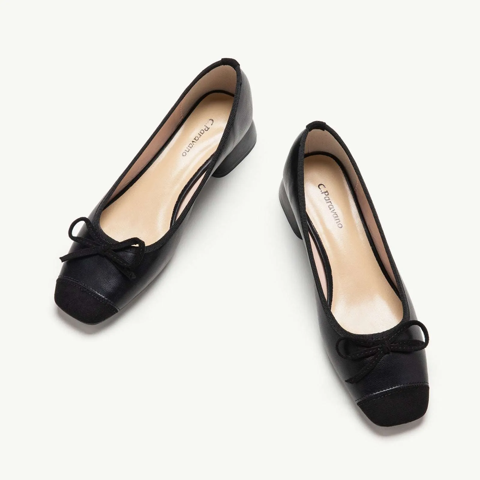 Ballet Block Heel (Nina) Black