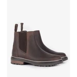 Barbour Ellison Ladies Leather Chelsea Boot - Dark Brown