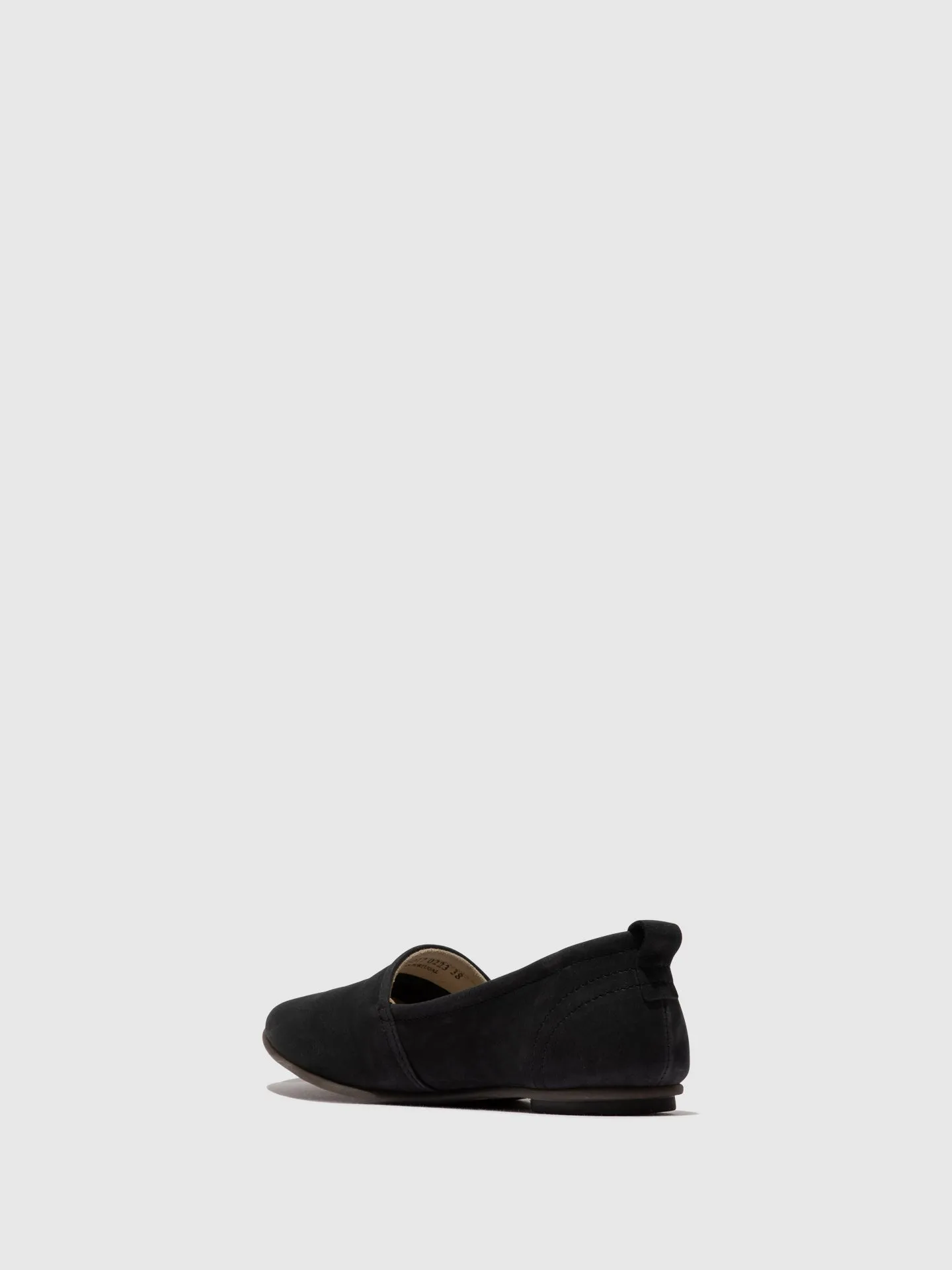 Black Round Toe Ballerinas