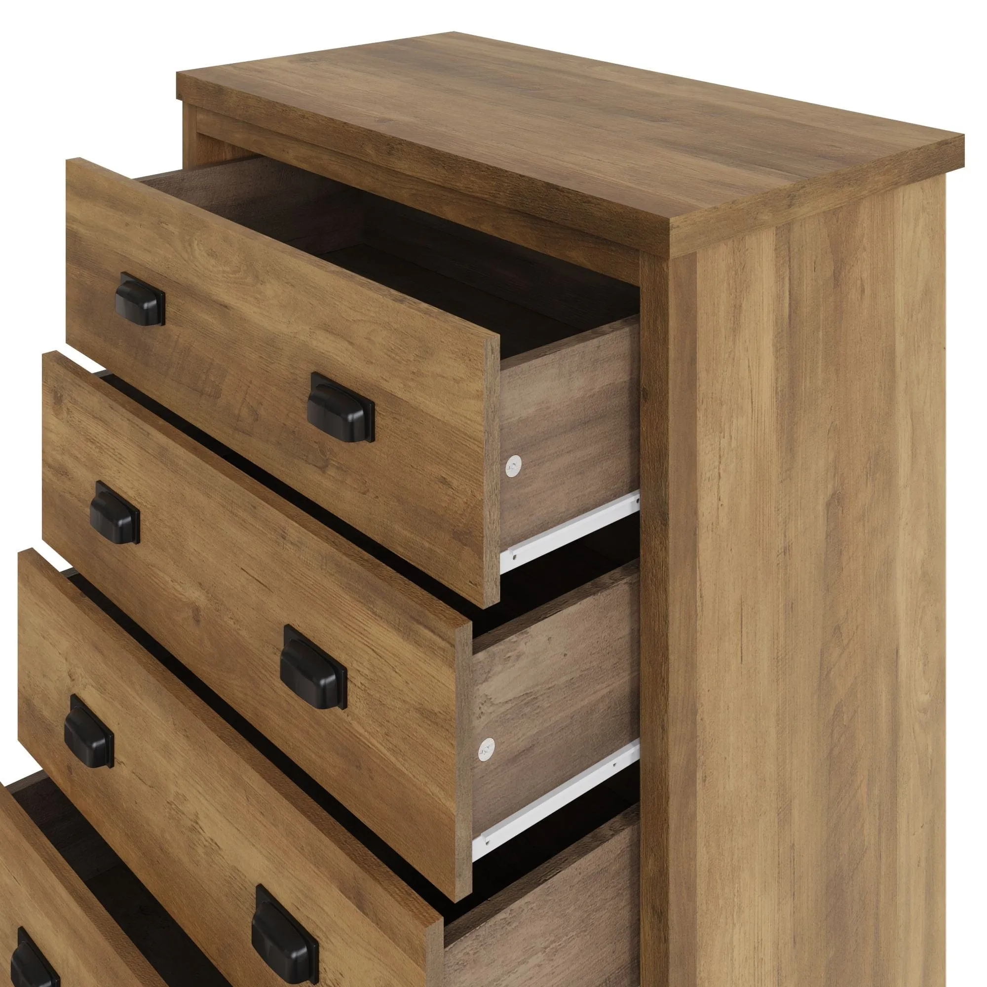 Boston 4 Drawer Chest Knotty Oak