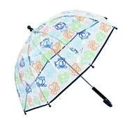 Boy's Clear Multi Transportation Print 17" Umbrella