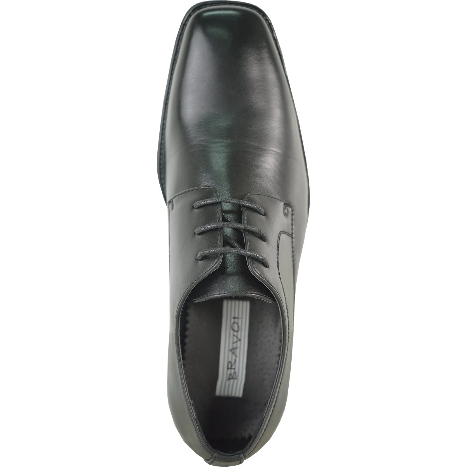 BRAVO Men Dress Shoe MILANO-8 Oxford Shoe Black