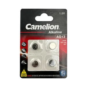 Camelion Alkaline LR44/AG13  Button Cell Battery