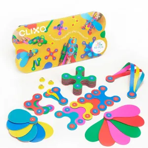 Clixo Rainbow 42 Piece Pack - Magnetic Building Toys