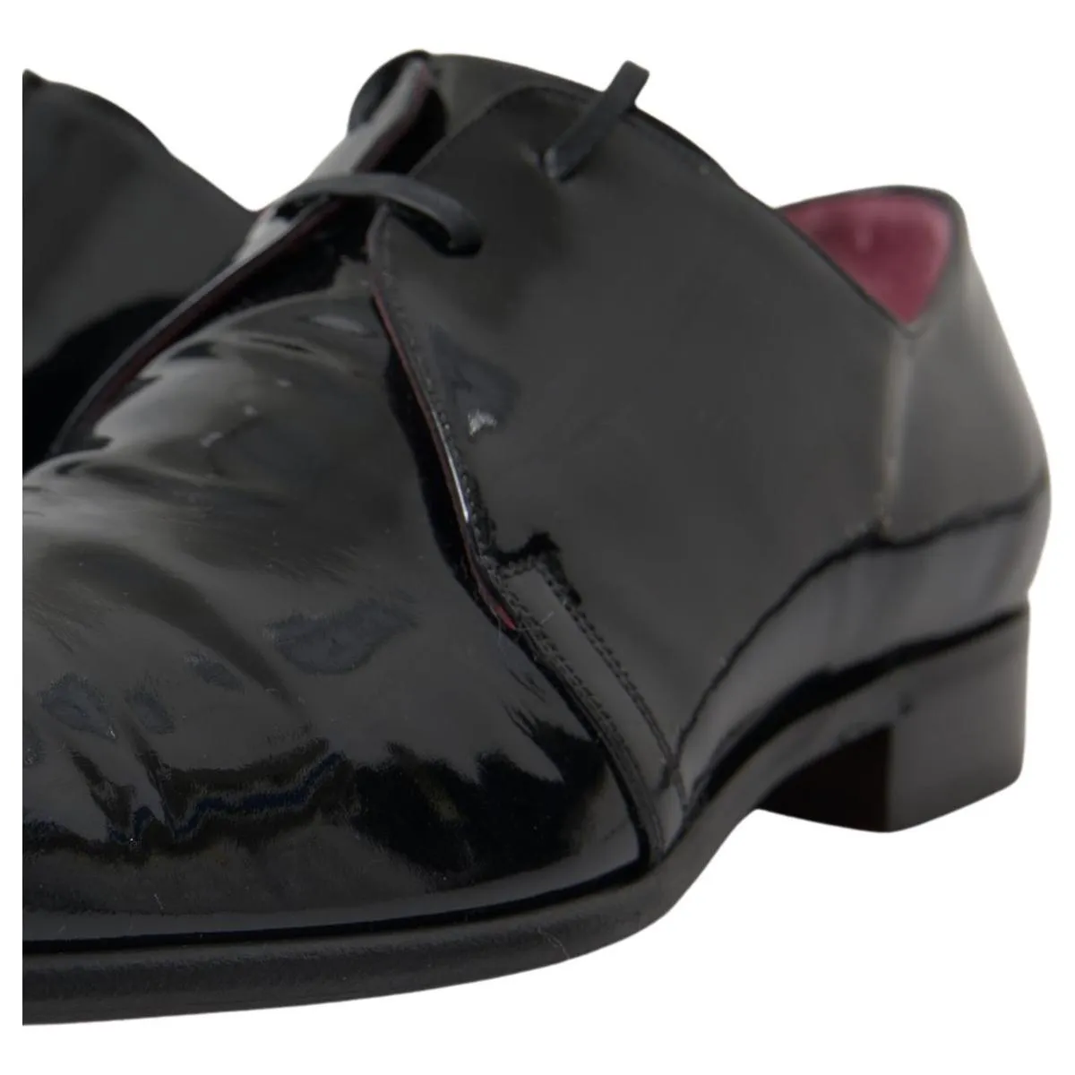 Dolce & Gabbana Elegant Black Patent Leather Formal Men's Shoes