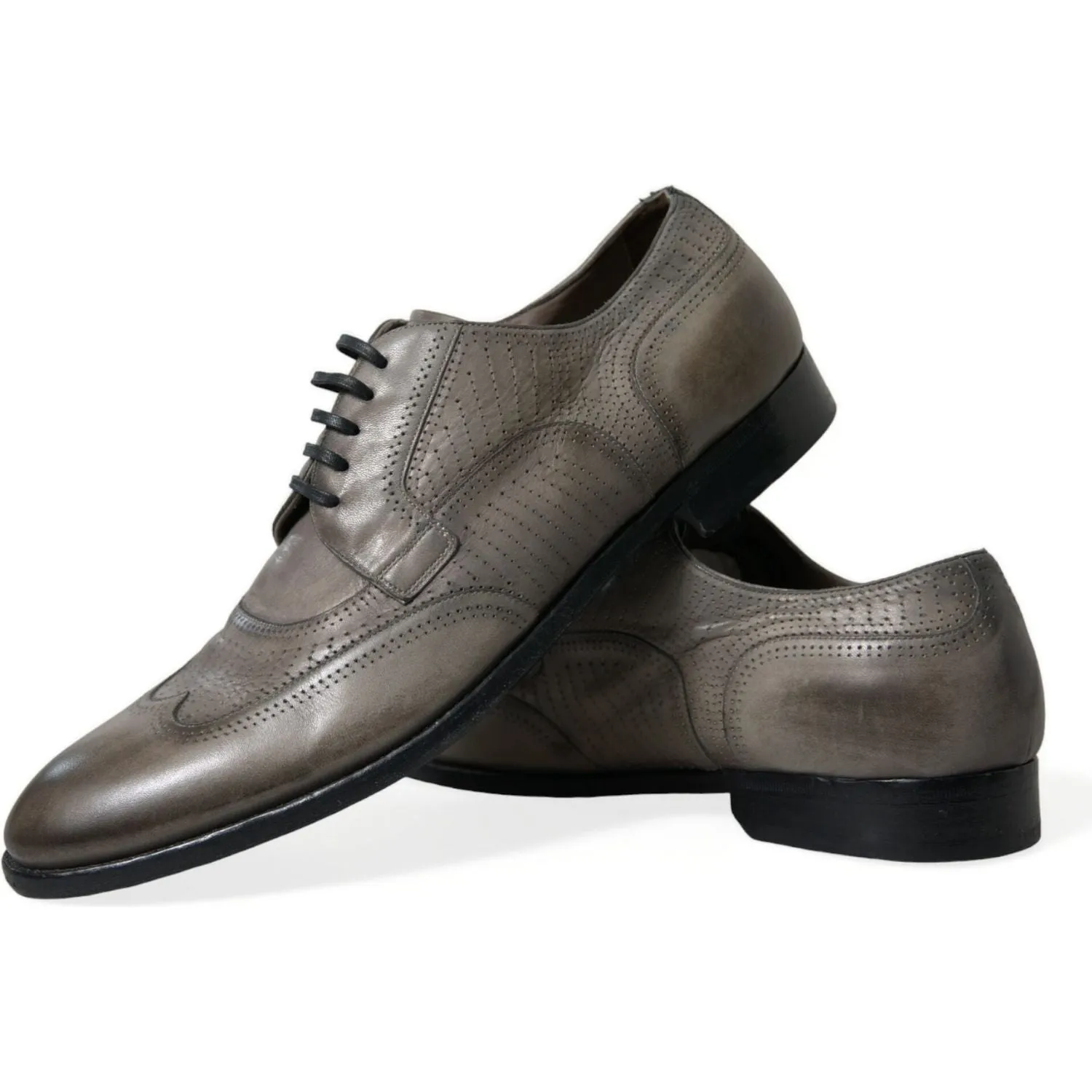 Dolce & Gabbana Elegant Calfskin Derby Lace-Ups