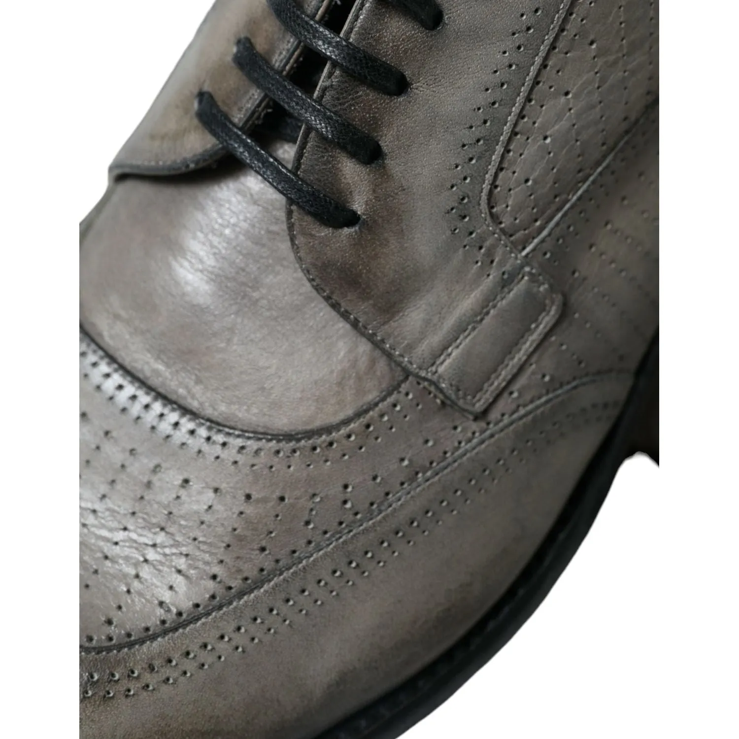 Dolce & Gabbana Elegant Calfskin Derby Lace-Ups