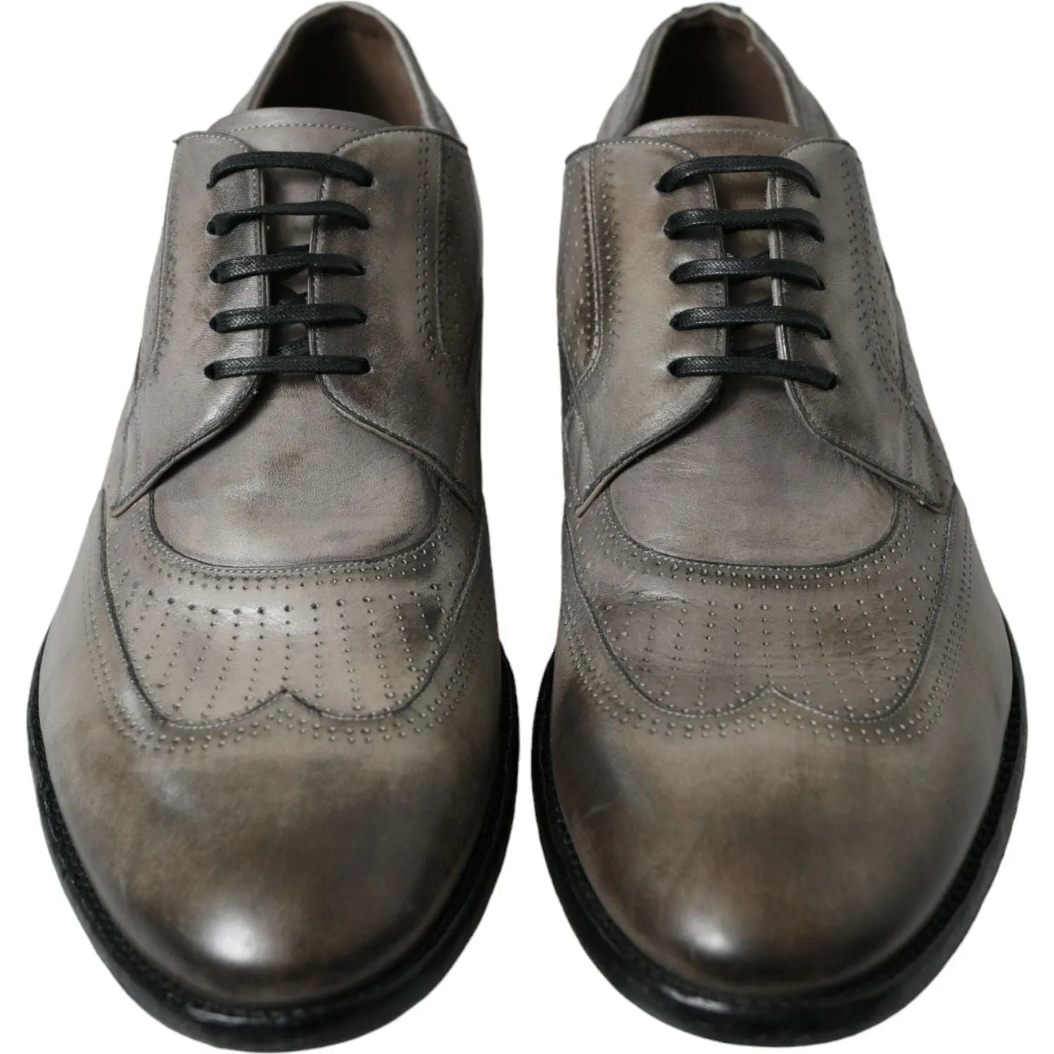 Dolce & Gabbana Elegant Calfskin Derby Lace-Ups