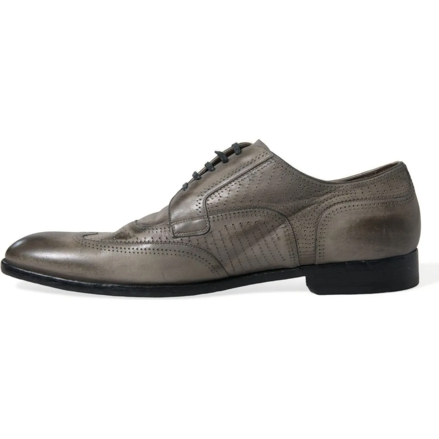 Dolce & Gabbana Elegant Calfskin Derby Lace-Ups