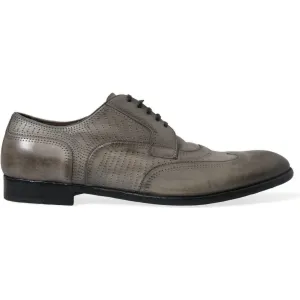 Dolce & Gabbana Elegant Calfskin Derby Lace-Ups