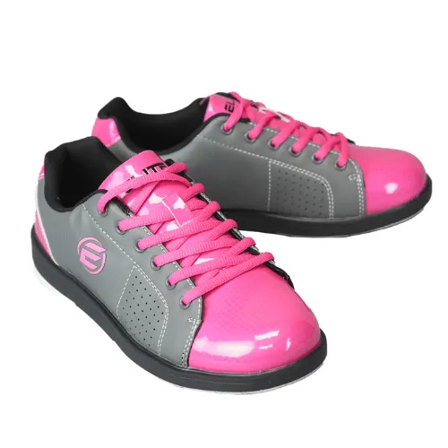 ELITE Women's Classic Grey/Pink Bowling Shoes