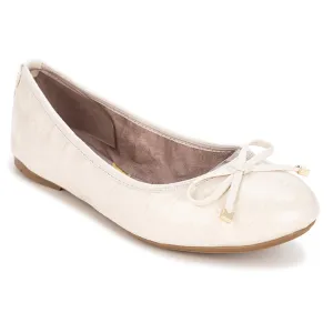 FRANKIE Ballet Flat Shoes - Beige Croc