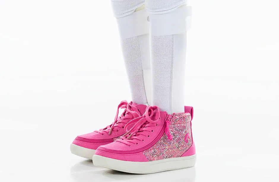 Fuchsia Snake BILLY Classic D|R II High Tops