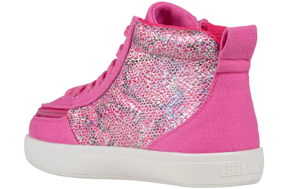 Fuchsia Snake BILLY Classic D|R II High Tops