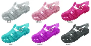 girls glitter fisherman jelly sandal Case of 72