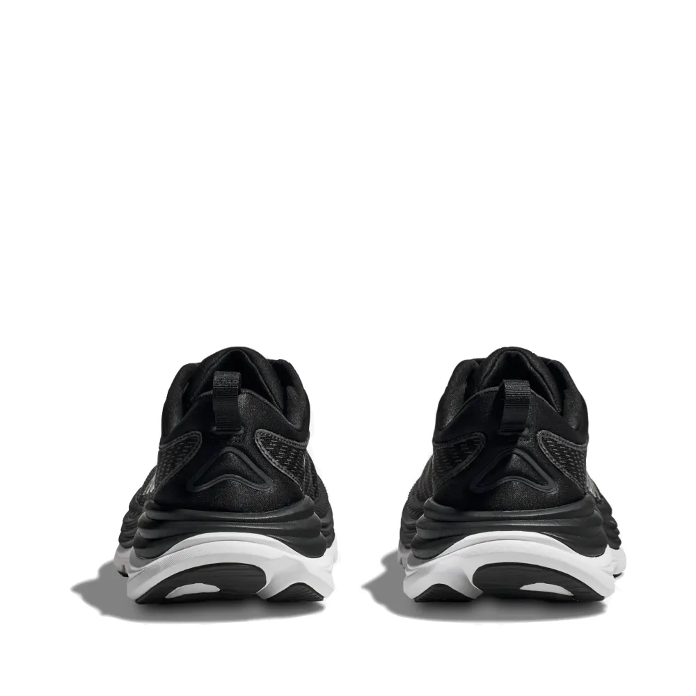 Hoka Men's Gaviota 5 Running Sneaker in Black/White