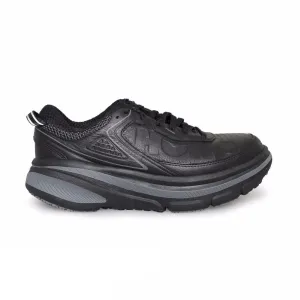 Hoka One One Bondi 4 LTR Black Running Shoes