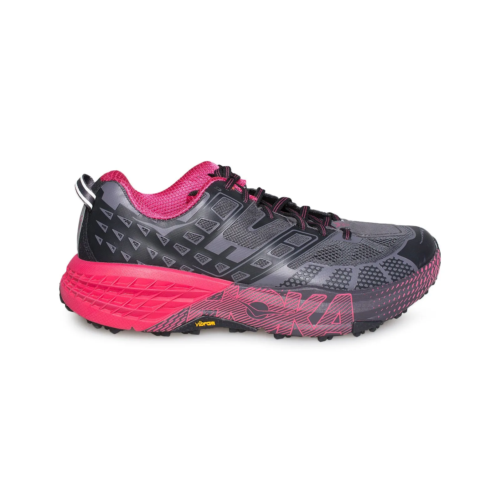 Hoka One One Speedgoat 2 Black / Azalea Running Shoes - Women's