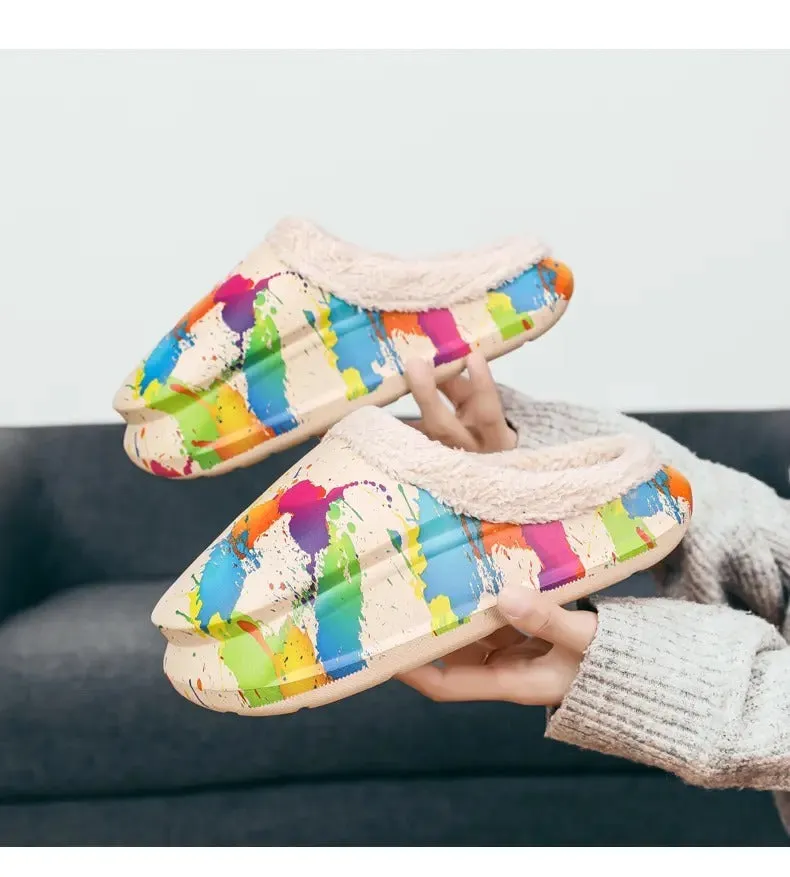 Indoor Cotton Slippers Rainbow- King Stone Brothers and Co™️