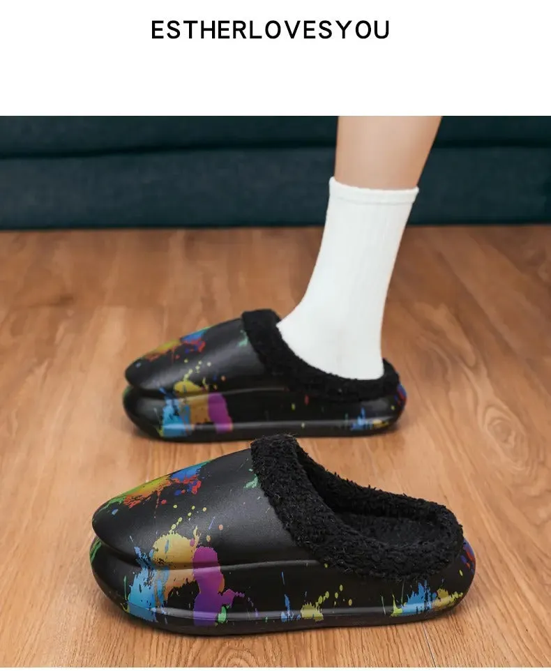 Indoor Cotton Slippers Rainbow- King Stone Brothers and Co™️