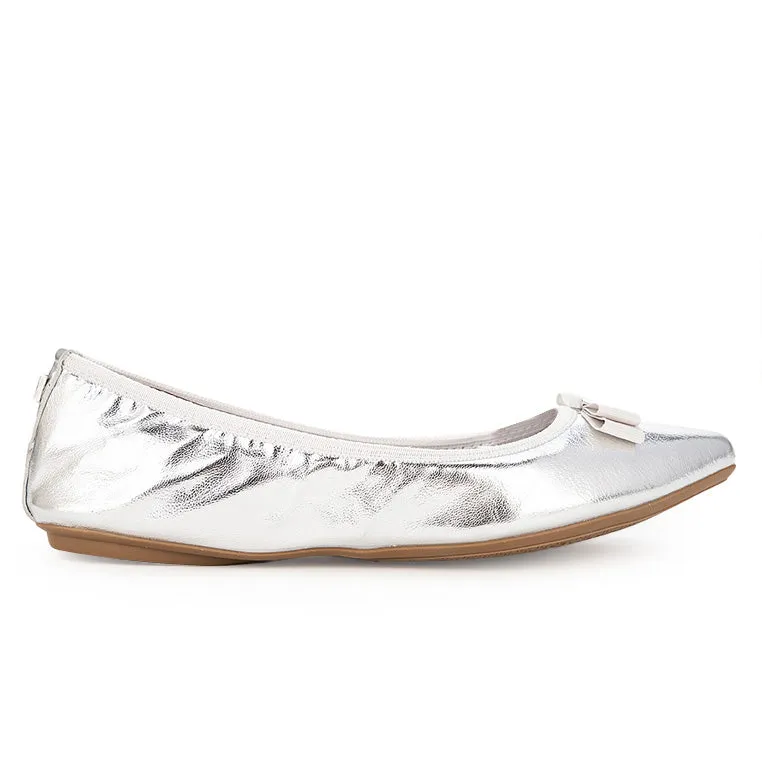 JASMINE Ballet Flat Shoes - Silver