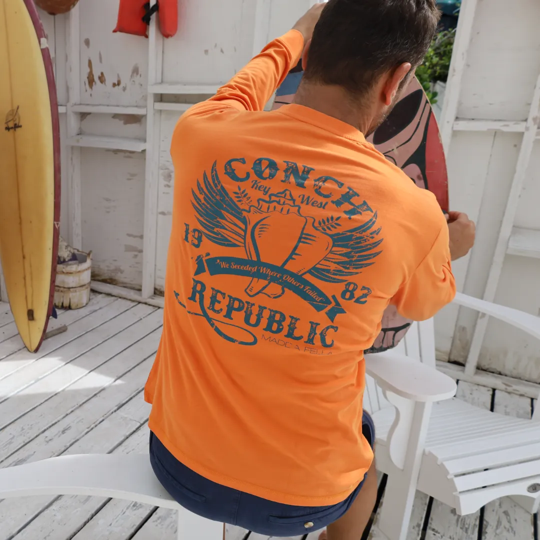 Long Sleeve Graphic Tee - Conch Republic