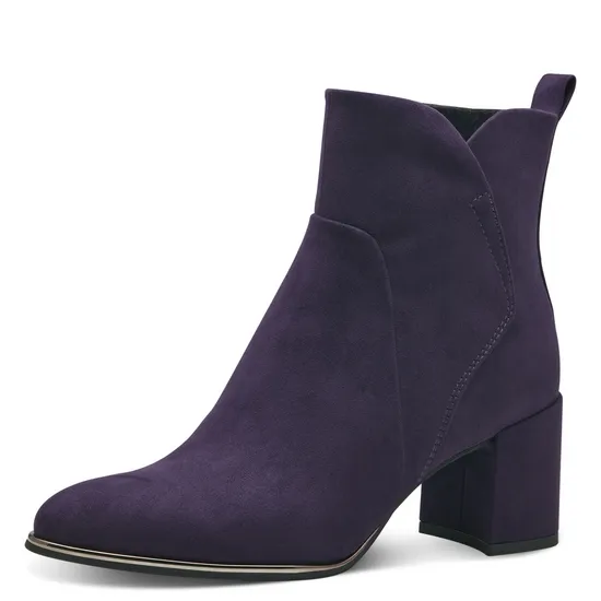 Marco Tozzi 25095-41 Block Heel Purple Ankle Boots