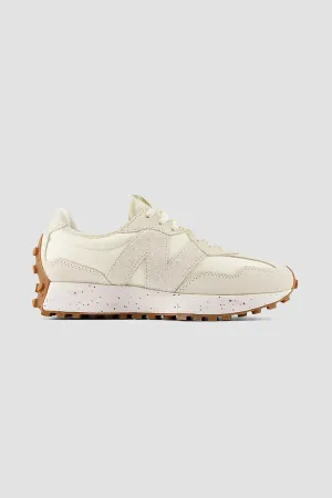 New Balance Women's 327 Sneaker in Turtledove with Angora