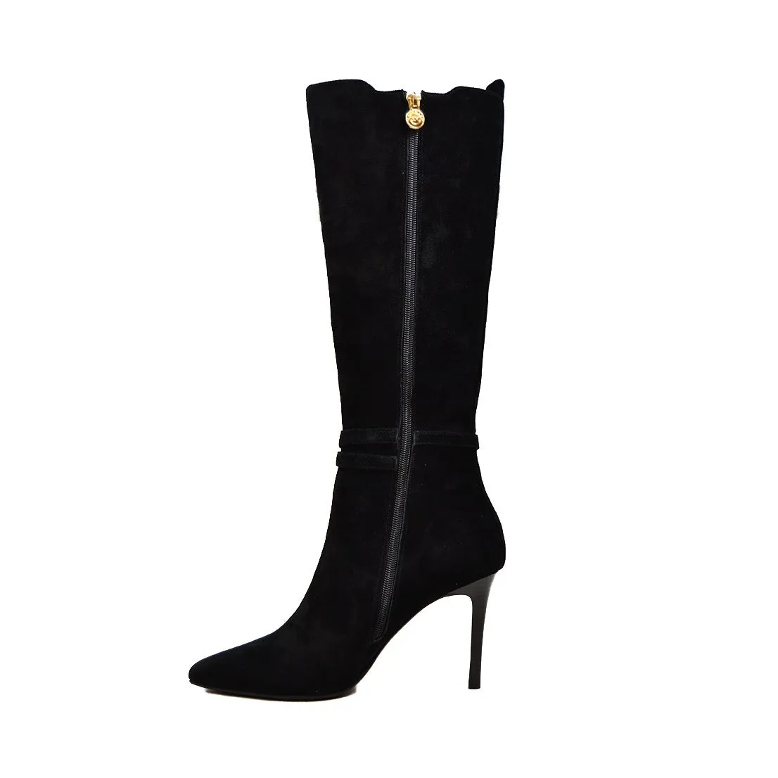 Noosh Suede Heel Dress Boots for Stylish and Comfortable Wear