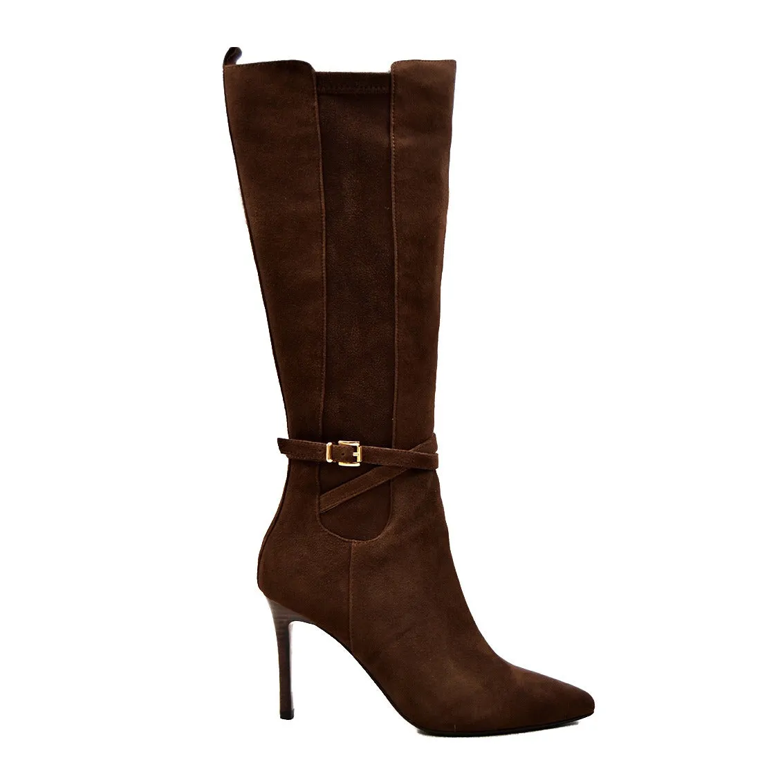 Noosh Suede Heel Dress Boots for Stylish and Comfortable Wear