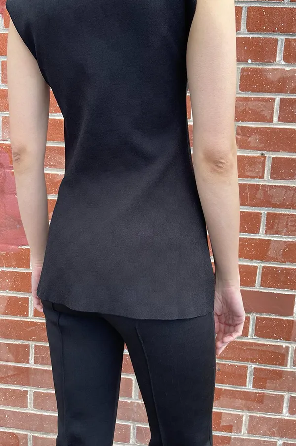 NSFW Asher Apron Top In Black (Sold Out)