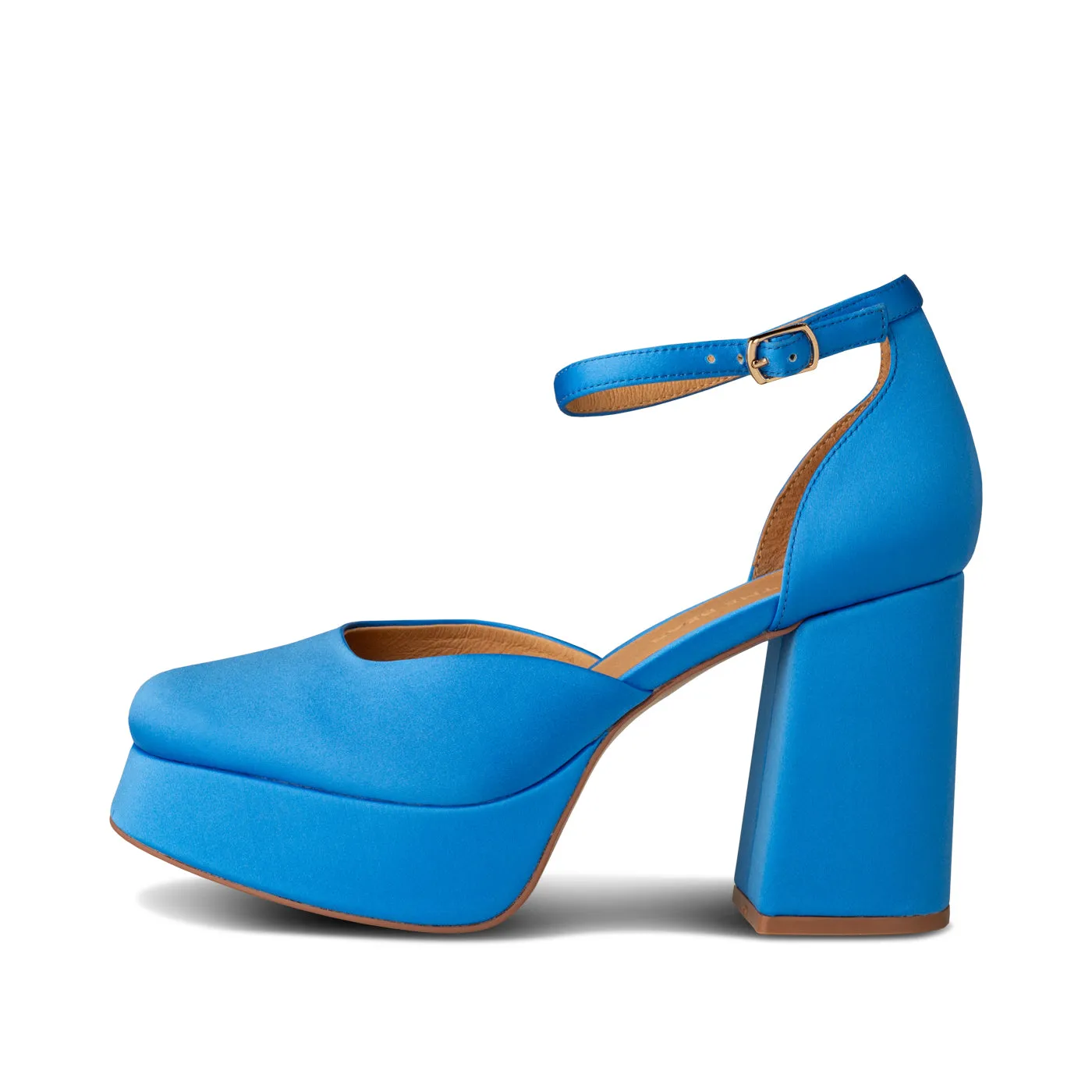 Priscilla Plateau Heel - Blue