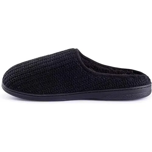 Roxoni Men's Wool Slip-On Comfortable Knit House Slipper