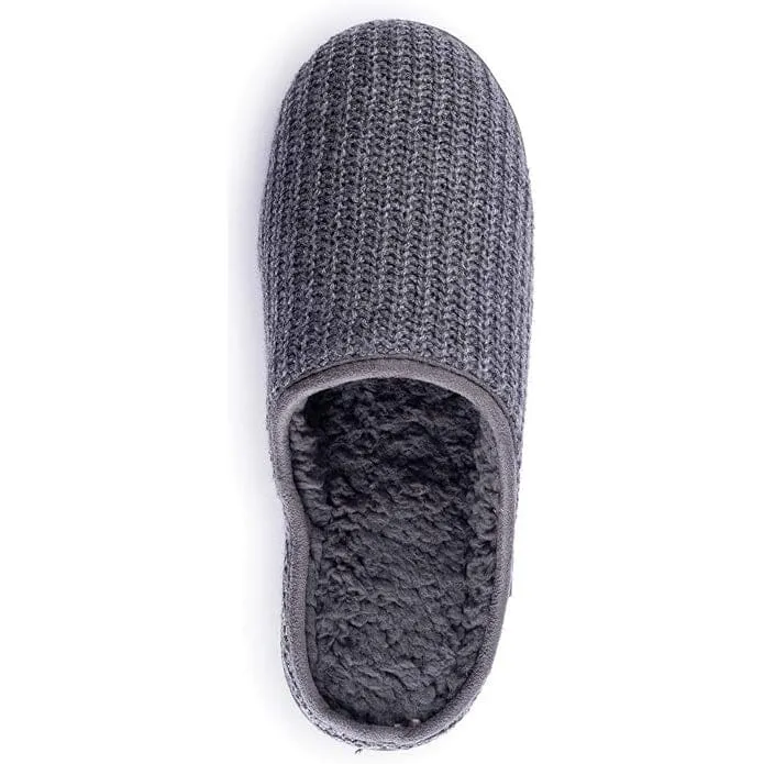 Roxoni Men's Wool Slip-On Comfortable Knit House Slipper