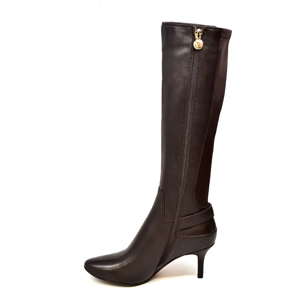 Solemani Rochelle Leather Heel Dress Boots - Stylish and Versatile