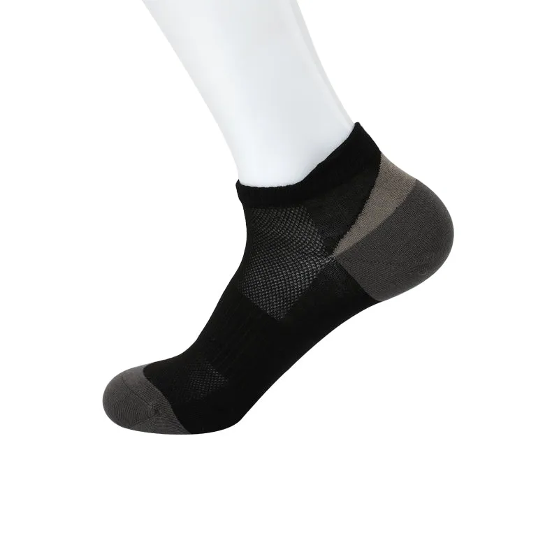 Sports Mens Bamboo Short Ankle Athletic Socks-4 pairs