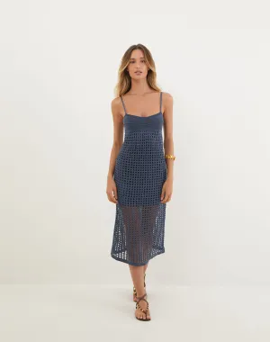 Tidsy Midi Dress - Bayside