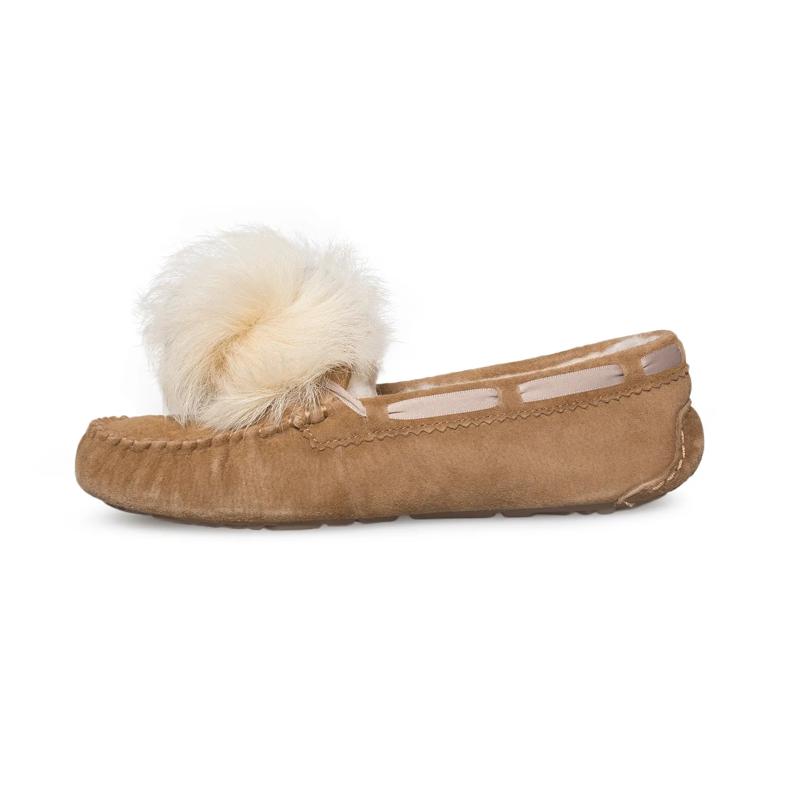 UGG Dakota Pom Pom Chestnut Slippers