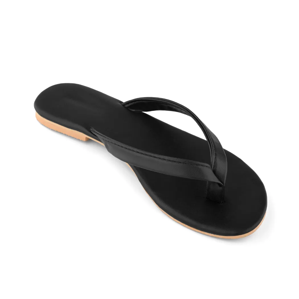 URBANA BLACK SLIPPERS