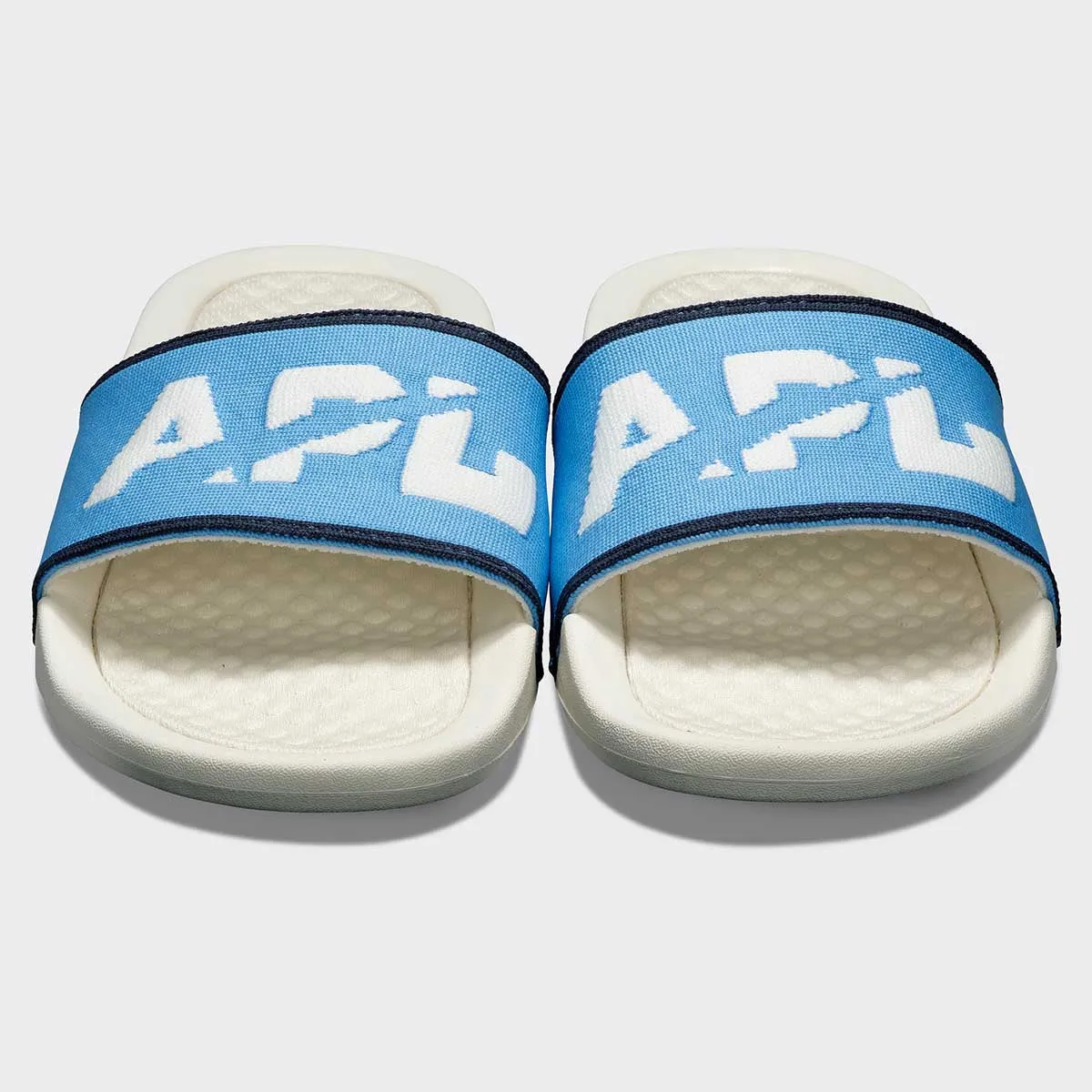 Women's Big Logo TechLoom Slide Ivory / Coastal Blue / Midnight