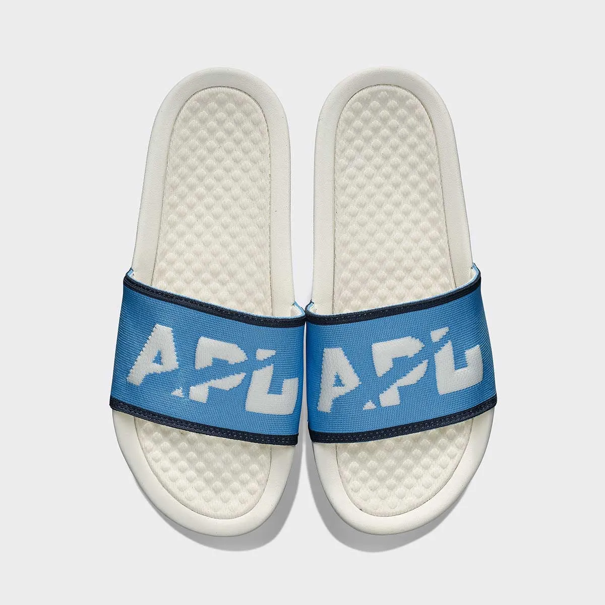 Women's Big Logo TechLoom Slide Ivory / Coastal Blue / Midnight