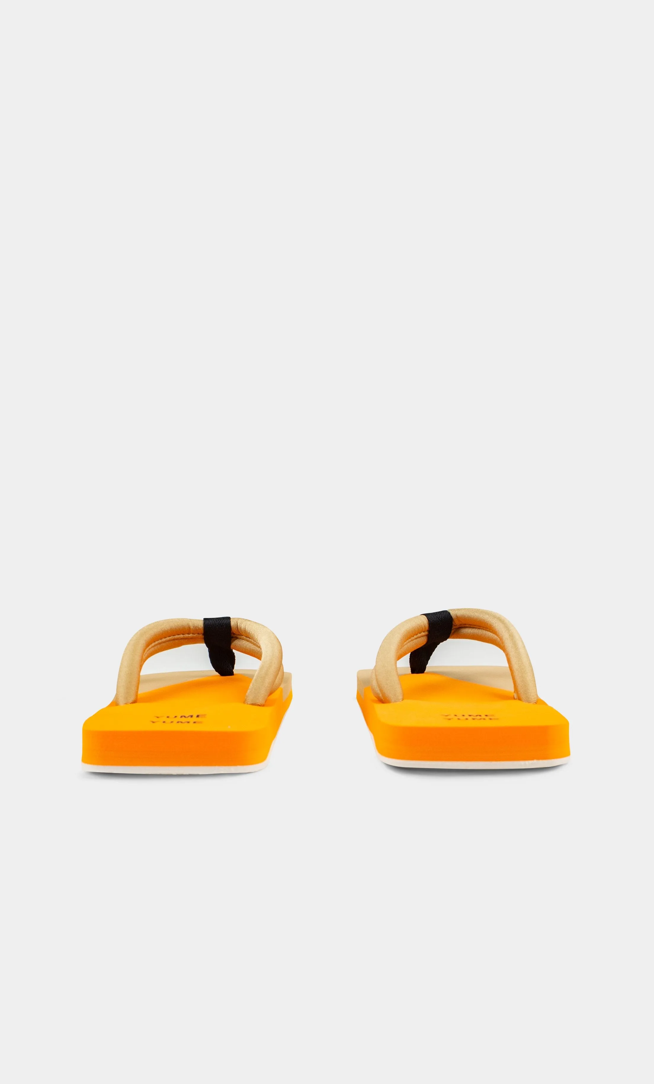 Xigy Beige Orange Flip Flops